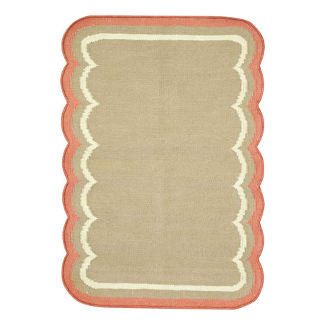 Scallop Coral Mini Rug
