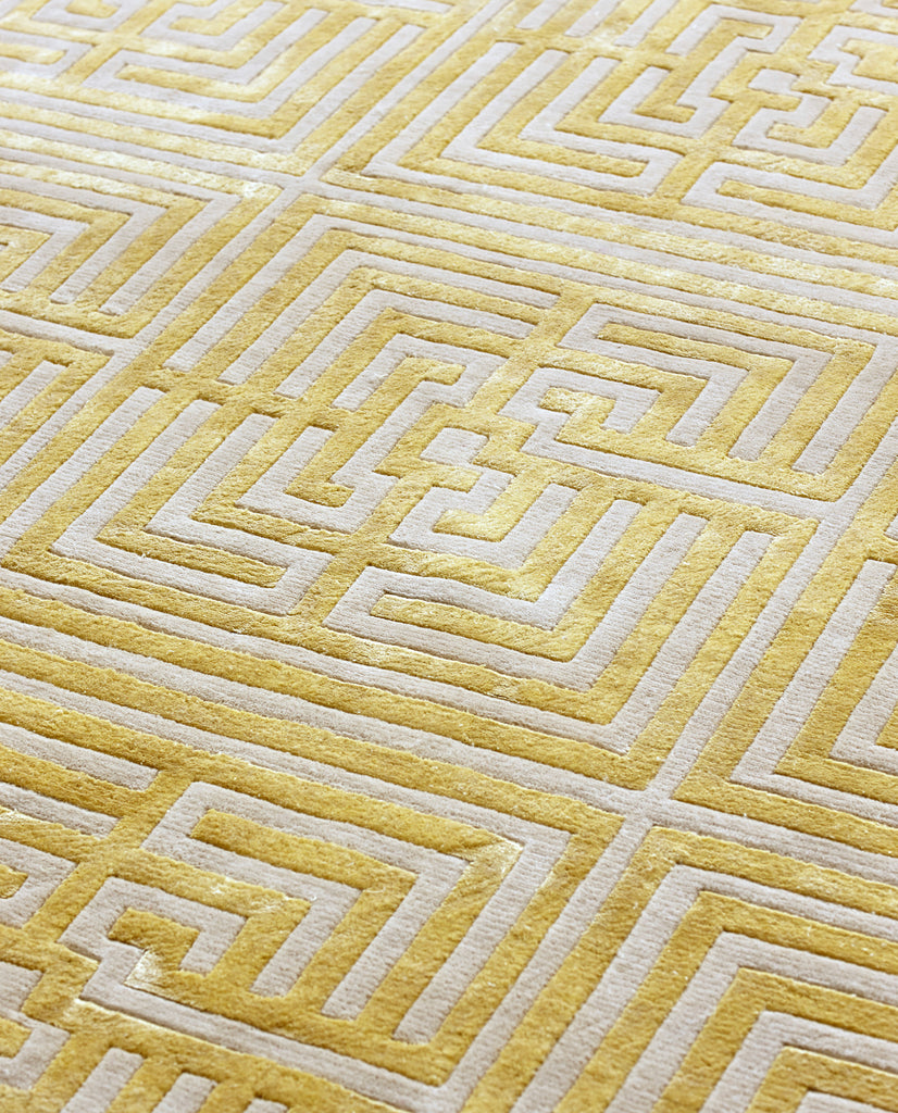 Ivory Maze Rug Maze II Ivory with Maize – Jennifer Manners